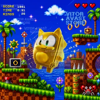 Gold Sonic Sprite - Fast Delivery