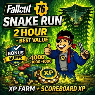 Fallout 76 Snake Run 2 Hours | Best Value XP Farm | PC