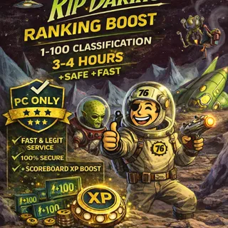 Fallout 76 Rip Daring Rank 1-100 Boost | 3-4 Hours | PC Only