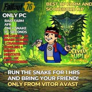 FALLOUT 76 – RAID run Service - 1 HOUR SNAKE ONLY- ONLY PC