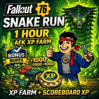 Fallout 76 Snake Run 1 Hour | AFK XP Farm | PC