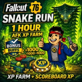 Fallout 76 Snake Run 1 Hour | AFK XP Farm | PC