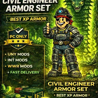 PC|BEST XP ARMOR |FAST DELIVERY  -  CIVIL ENGINEER ARMOR SET