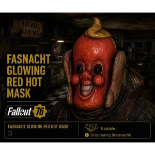 Glowing red hot mask
