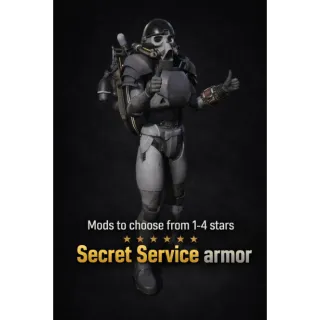 Secret Service armor [No share account! + Mods to choose from 1-4 stars]