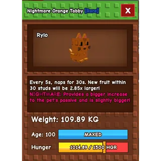 Titanic Orange Tabby 109KG NM 5S