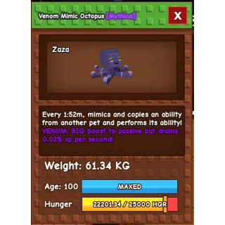 Huge Venom Mimic 61kg