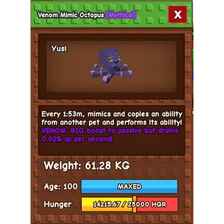 Huge Venom Mimic 61kg