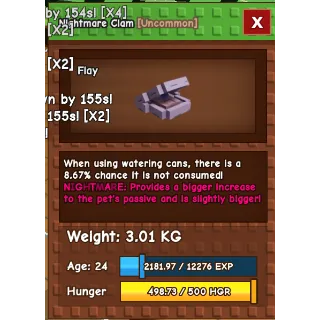 Nightmare Clam - 12% ready to use