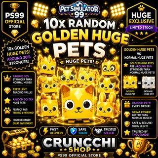 10 x Golden huges ps99