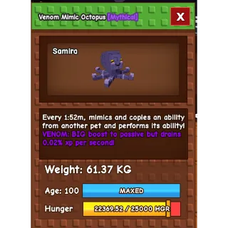 Huge Venom Mimic 61kg