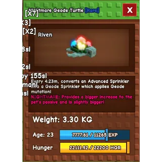 Nightmare Geode Turtle