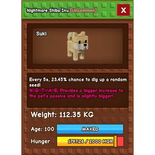 Nightmare Shiba Inu 112KG - 5Sec