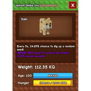 Venom Shiba Inu 112KG - 5Sec - 24