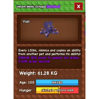 Huge Venom Mimic 61kg