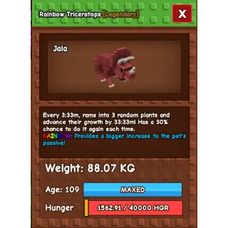 Rainbow Titanic Triceratops