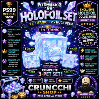 Holofoil set - Titanic and 2 x Huge