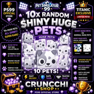 10 x Shiny huges ps 99