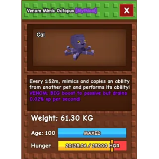 Huge Venom Mimic 61KG