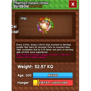 Rainbow Nightmare Hotdog Dachshund - Cheap - 61KG