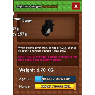 Nightmare Magpie - 3KG base