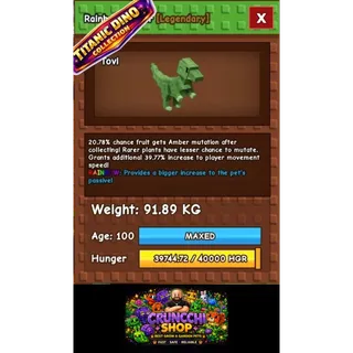 Rainbow Raptor Dino Collection 91KG 