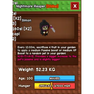 Nightmare Reaper 52KG maxed - Ready to use