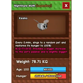 Titanic Nightmare Moth 78KG