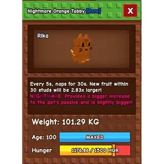 Titanic Colossal Orange Tabby 101KG NM 5S