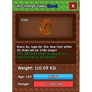 Titanic Orange Tabby 110KG UFO 5S