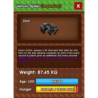 Venom Titanic Spider 87KG