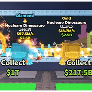 Nuclearo Dinossauro Diamond + Gold