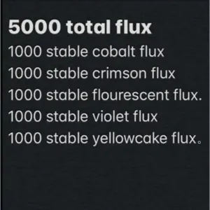 5000x Stable flux