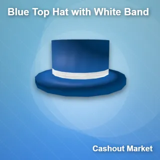 Limited Item|(BTH) Blue Top Hat with White Band