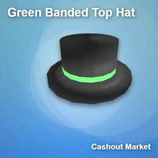 Limited Item|(GBTH) Green Banded Top Hat