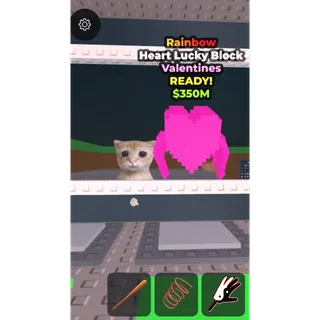 Rainbow Heart Valentine Lucky Block