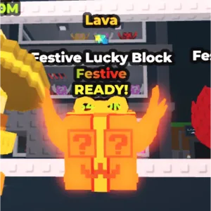 Festive Lucky Block Lava