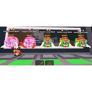 5x Festive Lucky Blocks