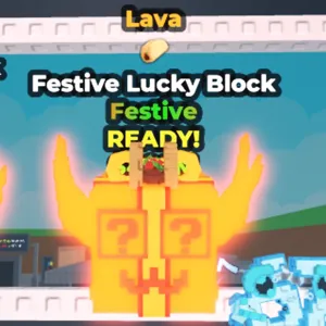 Festive Lucky Block Lava