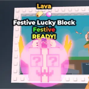 Festive Lucky Block Lava