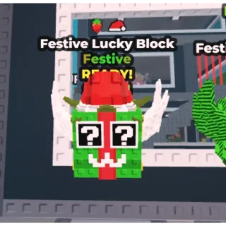 Strawberry Festive Lucky Block