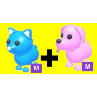 Blue Cat Mega + Pink Dog Mega