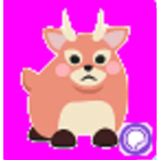 Round Fallow Deer Sticker