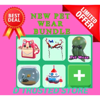 NEW PET WEAR BUNDLE (KRAKEN HAT &...