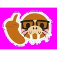 Well, Actually Walrus Sticker