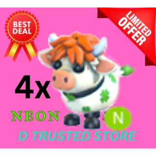 CLOVER COW NEON 4X