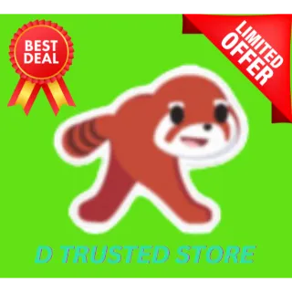 SQUISHED RED PANDORAMA STICKER