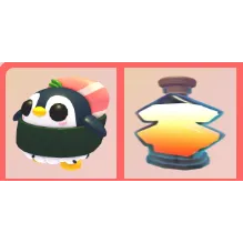 Sushi Penguin + Super Age-Up Potion