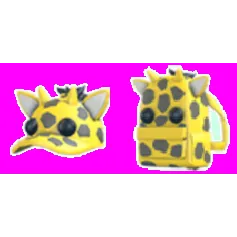 GIRAFFE BACKPACK AND GIRAFFE HAT