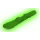 GREEN NEON SNOWBOARD